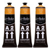 A2 Heavy Body Lightfast Artist Acrylic, 4 oz., Red Gold, Pack of 3