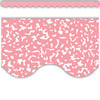 Composition Pink Scalloped Border Trim, 35 Feet Per Pack, 3 Packs