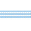 Composition Blue Scalloped Border Trim, 35 Feet Per Pack, 3 Packs