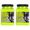 Mural Paint, Pint, Psychedelic (Yellow Green), Pack of 2