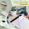 Legal Pad, 8-1/2" x 11", 50 Sheets, White, Pack of 12