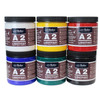 A2 Heavy Body Lightfast Artist Acrylic, 237 ml Jars, 6 Color Set