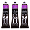 A2 Heavy Body Lightfast Artist Acrylic, 4 oz., Brilliant Violet, Pack of 3