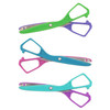 Economy Plastic Safety Scissors, 5-1/2" Blunt, Assorted Colors (No Color Choice), Pack of 24