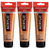 (3 Ea) Acrylic Paint Deep Gold 803 120ml