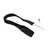 Recycled PET Lanyard, Flat Style, J Hook, Black