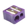 Dual Hole Plastic Pencil Sharpener, Assorted Colors