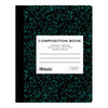 Premium Composition Book, 5-1" Quad-Ruled, Marble, 100 Sheets
