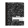 Composition Book, Wide Ruled, Black Marble, 100 Sheets