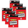 Staonal Marking Crayons, Red, 8 Per Pack, 6 Packs