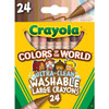 Large Crayons, Colors of the World, 24 Count