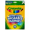 Ultra-Clean Markers, Fine Line, Assorted Colors, 12 Count