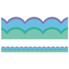 Happily Ever Elementary Retro Remix Cool Waves Scalloped Bulletin Board Borders, 39 Feet