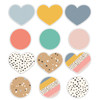 We Belong Hearts & Dots Cut-Outs, Pack of 36