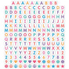 Crafty and Cool Letter Beads Bulletin Board Letters, 216 Pieces