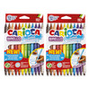 Birello Double Tip Washable Felt Tip Pens, 12 Per Pack, 2 Packs