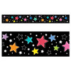 Star Bright Colorful Stars on Black EZ Border, 48 Feet