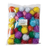 Glitter Pom Pons, Assorted Colors, 33 mm, 40 Pieces