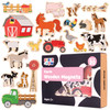 Wooden Magnets- Farm - Set of 20