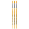 JUNIOR Synthetics Student Brush, Synthetic, Tempera, Round, Series 303, Size 6, Pack of 3