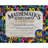 Mathematic Achievement Certificate, 8.5" x 11", Pack of 30