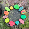 Sensory Play Stones - Leaves - Set of 12 Sensory Play Stones - Leaves - Set of 12