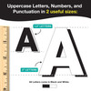 Bulletin Board Letters & Numbers, Black & White, 1.5in & 3in, 710 Pieces Bulletin Board Letters & Numbers, Black & White, 1.5in & 3in, 710 Pieces