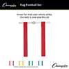 Flag Football Set, Red, Pack of 12