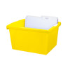 4 Gallon Classroom Storage Bin, Yellow, Pack of 3 4 Gallon Classroom Storage Bin, Yellow, Pack of 3