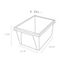 4 Gallon Classroom Storage Bin, Yellow, Pack of 3 4 Gallon Classroom Storage Bin, Yellow, Pack of 3