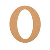 MDF Letter, O, 5 Inch