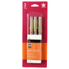 Pigma Micron Pens, Size 01 Fine Point, Black, 3-Pack, Blister Pack