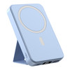 Blue 10000mah Power Bank Magnetic Wireless Charge W/stand