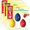 My First Crayola® Washable Palm-Grasp Crayons, 3 Per Pack, 3 Packs