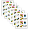 Bees Rewards Stickers, 1-1/2", 60 Per Pack, 6 Packs