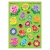 Friendly Flowers/Floral Mixed Shapes Stinky Stickers, 84 Count