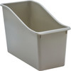 Plastic Book Bin, Gray