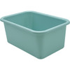 Small Plastic Storage Bin, Calming Blue