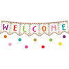 Confetti Pennants Welcome Bulletin Board Display