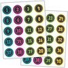 Chalkboard Brights Numbers Stickers, Pack of 120