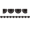 Black and White Fiesta Die-Cut Border Trim, 35 Feet