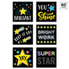 Star Bright Reward Stickers, 60 Per Pack, 6 Packs