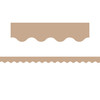 Light Brown Scalloped Border Trim, 35 Feet