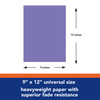 Construction Paper, Heavyweight, Violet, 9" x 12", 50 Sheets Per Pack, 5 Packs Construction Paper, Heavyweight, Violet, 9" x 12", 50 Sheets Per Pack, 5 Packs