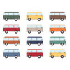 Moving Mountains Road Trip Camper Vans Mini Accents, Pack of 36