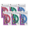 Safety Compass & 6" Swing Arm Protractor, Assorted Colors, 6 Sets