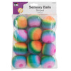 Sensory Balls 2.5in 12/pk Asst Striped Colors