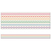 Crafty and Cool Rainbow Stitched Straight Bulletin Board Borders, 36 Feet