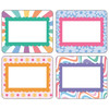Retro Remix Name Tags, Pack of 40