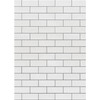 White Subway Tile Better Than Paper Bulletin Board Roll, 4' x 12', Pack of 4